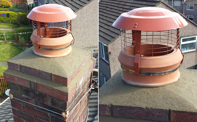 Chimney Pot & Bird Guard Installation