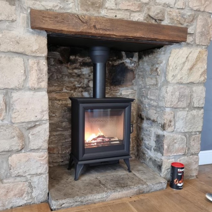 Stovax Sheraton 5 Widescreen Wood Stove Installation