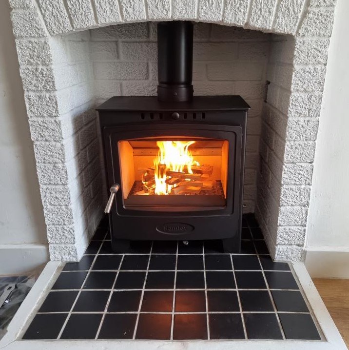 Arada Hamlet Solution 5 Widescreen Wood Stove Installation